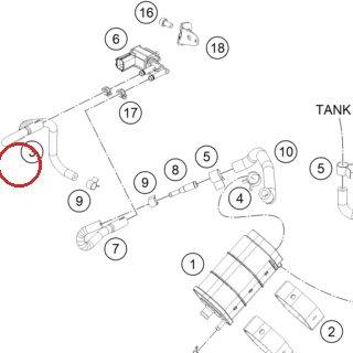 Hose PV-DKK KTM — J600000414000