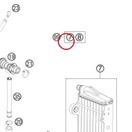 RADIATOR L/S ''15562U'' KTM — 54835007400