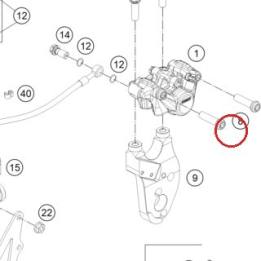 SPECIAL SCREW CALIPER M8X30 KTM — 47013084000