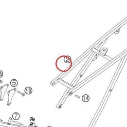 CADRE ARRIERE CPL SX RAC G5 05 KTM — 59403002244