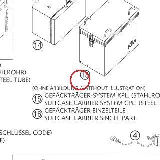 SACOCHE LATERAL 41L ALU LC8 KTM — 60012024100