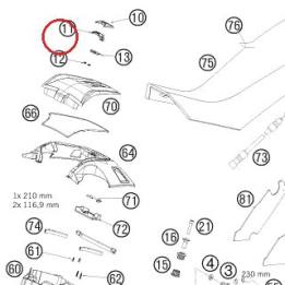 PUSH BUTTON KTM — 60107020052