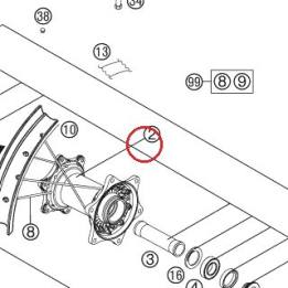 REAR WHEEL HUB CPL. 2013 KTM — 78010010244