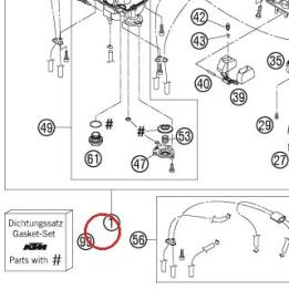CARBURATEUR FCR-MX 3900F,TPS06 KTM — 59031001300