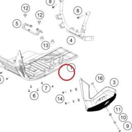 Skid plate bottom part cmpl KTM — 63503090000