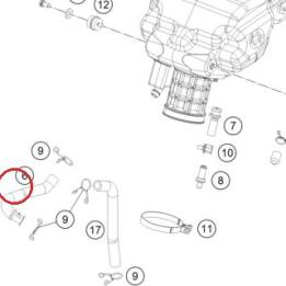 BREATHER TUBE KTM — 93830087000