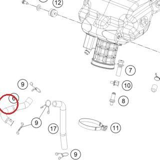 BREATHER TUBE KTM — 93830087000