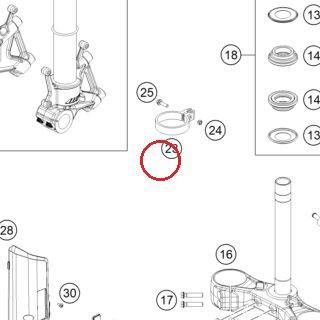 SPEEDOMETER CABLE GUIDE MARZO KTM — C54601099000