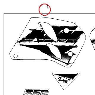 KIT DECO RESERVOIR 250 EXC 96 KTM — 54607199300