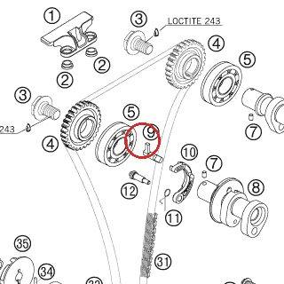 AUTO DECOMPRESSION SHAFT KTM — 77036015100