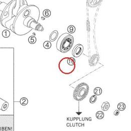 JOINT D'ARBRE 30X40X7 BSL KTM — 0760304071
