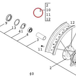 ROUE AVANT SU MO CO ''3,5X17'' KTM — 58409001344