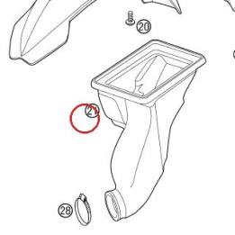 BOITIER FILTRE A AIR SXR 2002 KTM — 45106026000