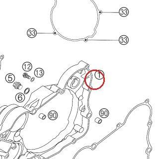 CARTER D'EMBRAYAGE KPL.125/202 KTM — 5033000114498