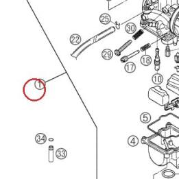 CARBURATEUR KEIHIN PWK 39 02 KTM — 50331001744