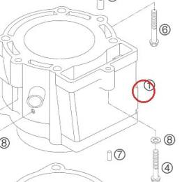 CYLINDRE 450 SX D 95/L 68 03 KTM — 59430005000