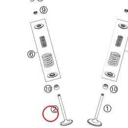 Soupape d'échappement 07 KTM — 77336031200