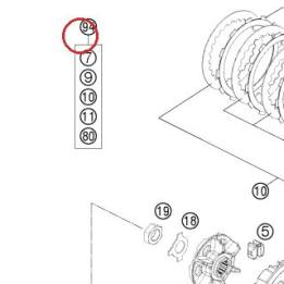 EMBRAYAGE KIT 450 SX-F/EXC 12 KTM — 78132011110