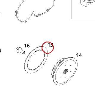 LAMELLE EN ACIER 1 KTM — SXS00540041