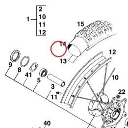 TUBE 3,00/325/90/80/90-21'' KTM — 51109075000
