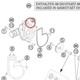 WATER PUMP COVER 08 KTM — 6123505200041