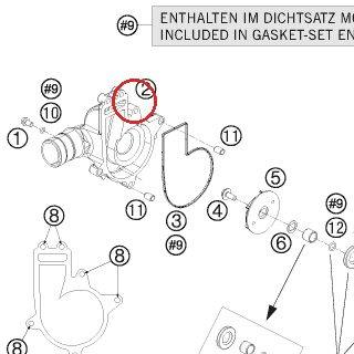 WATER PUMP COVER 08 KTM — 6123505200041