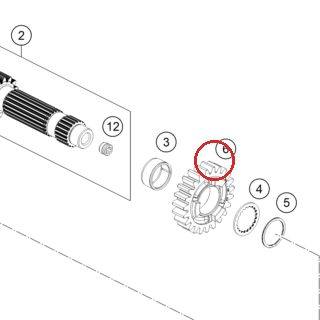 IDLER GEAR 5. GEAR KTM — 76633005000