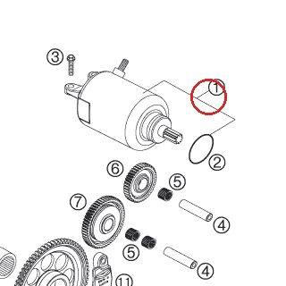 DEM. ELECTRIQUE MOTEUR 2007 KTM — 77040001000