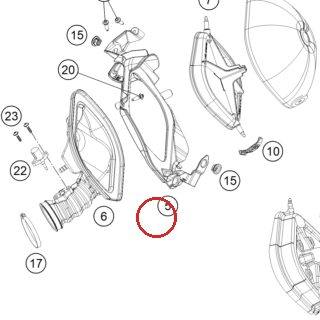 Partie avant boitier de filtre KTM — 7900600101068
