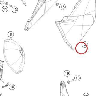 Trappe de boitier de filtre a KTM — 7900600300068A