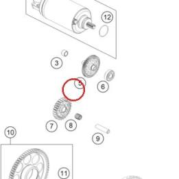 Starter idler gear KTM — A64040022001