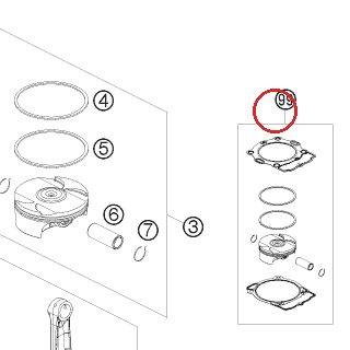 PISTON KIT GR. II 530EXC 09-11 KTM — 00050000213
