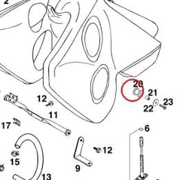 TANKROLLE FÜR 20L.NYLONTANK'95 KTM — 58307113150