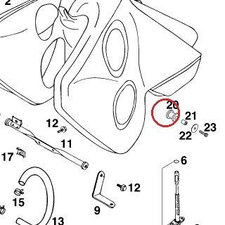 TANKROLLE FÜR 20L.NYLONTANK'95 KTM — 58307113150