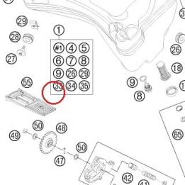 OIL RISING PIPE CPL KTM — 61038084100