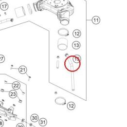 Inner vent hose KTM — 61907013070
