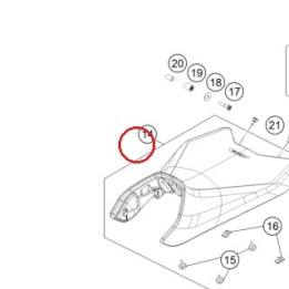 Rider´s seat KTM — 63607040000C1A