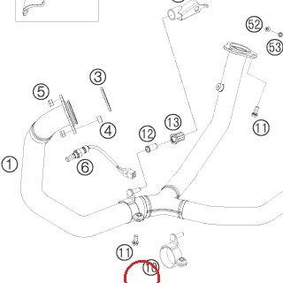 Support 07 complet KTM — 75005007020