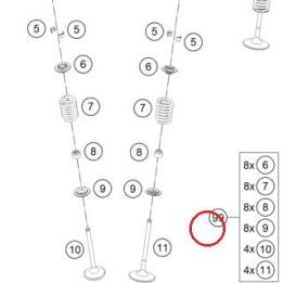 Valve kit 1390 Super ADV `25 KTM — A62636030110