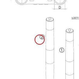 JAMBE FOURCHE D WP48 EXC/MXC05 KTM — 14187A04RS