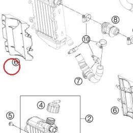 RADIATOR PROTECTOR 65 SX 2009 KTM — 46235034000