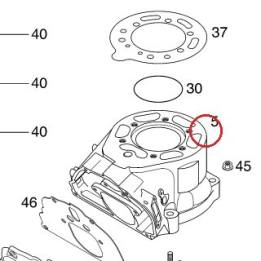 CYLINDRE 54MM 125 2001 KTM — 50330005200