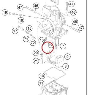 MAIN JET 110 KEIHIN KTM — 54531623110