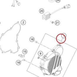 IGNITION COVER CPL KTM — 5543020204415