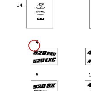 DECO GB AV 520 EXC 2000 KTM — 59008091000