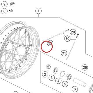 Spoke M4,5/4,37 x 172,9 KTM — 61910171173