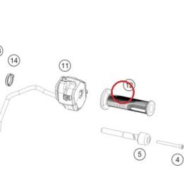 Grip LHS w/o heater KTM — C70102039000