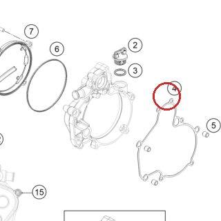 Inner clutch cover gasket KTM — 45230025100