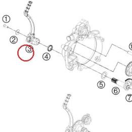 Pedale de Kick 50SX '09 KTM — 45233070044
