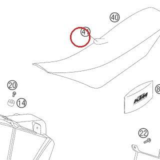 SKAI DE SELLE 85 SX 2005 KTM — 47007040150